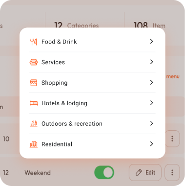 DENU used in various industries like restaurants, cafes, and hotels